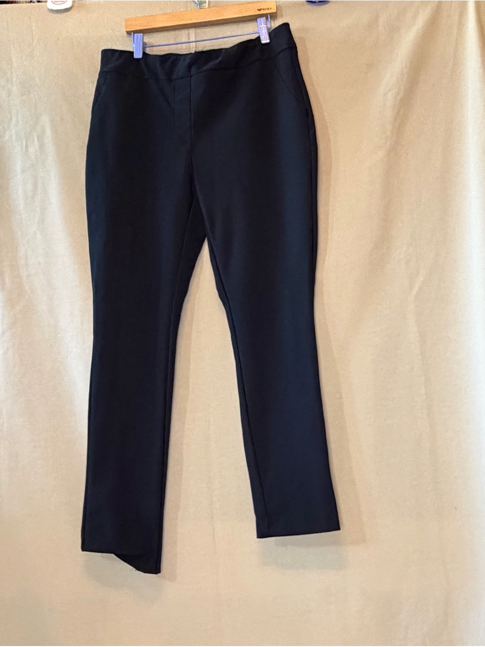 Christian Siriano Black Straight-Leg Ponte Pants